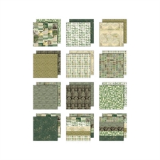 Tim Holtz Paper 8x8" - Palette Collection / Green